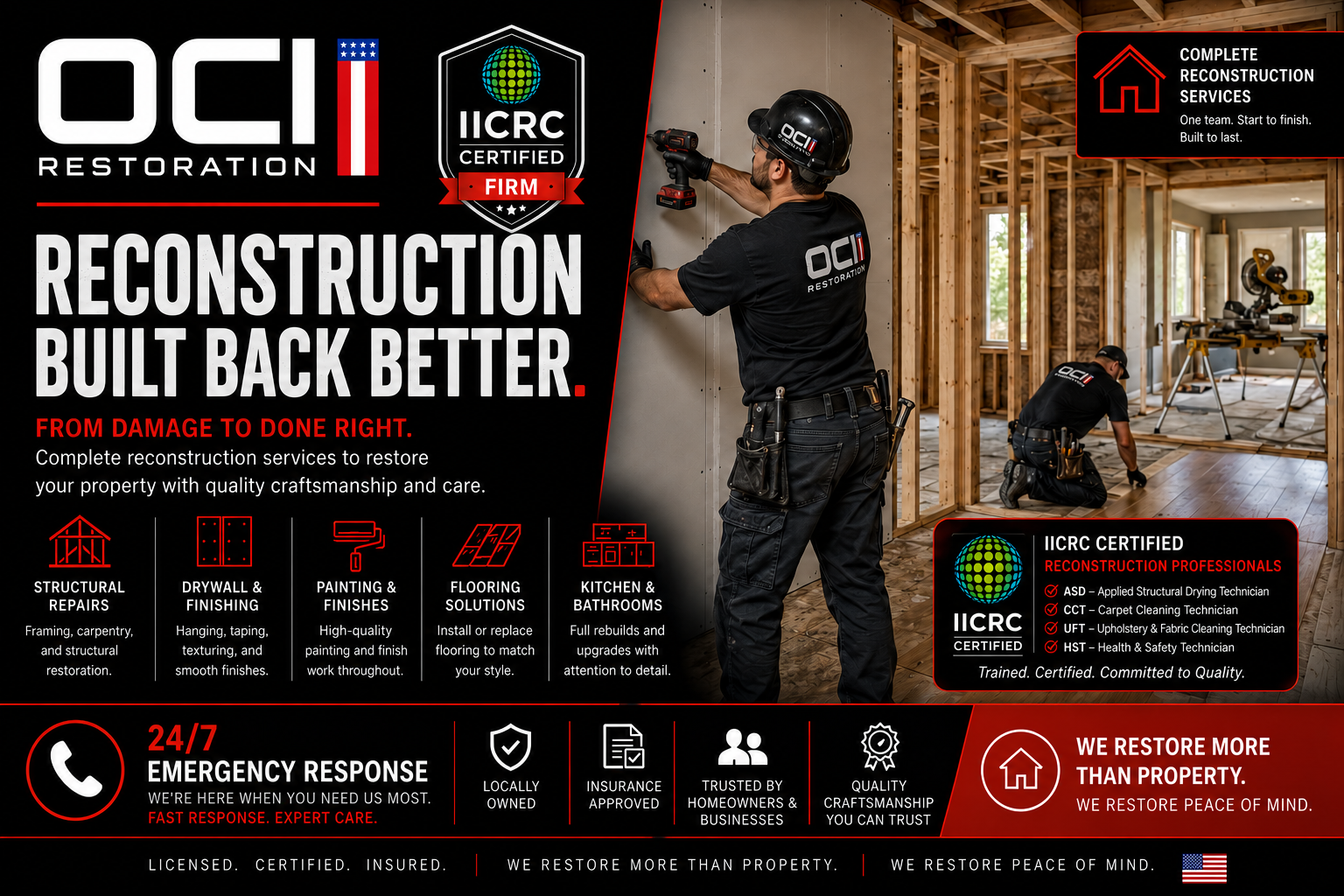 OCI Restoration Reconstruction - From Damage to Done Right, Built Back Better