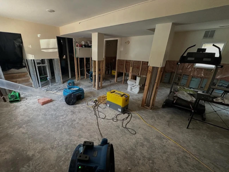 OCI Restoration technicians performing in-home restoration work