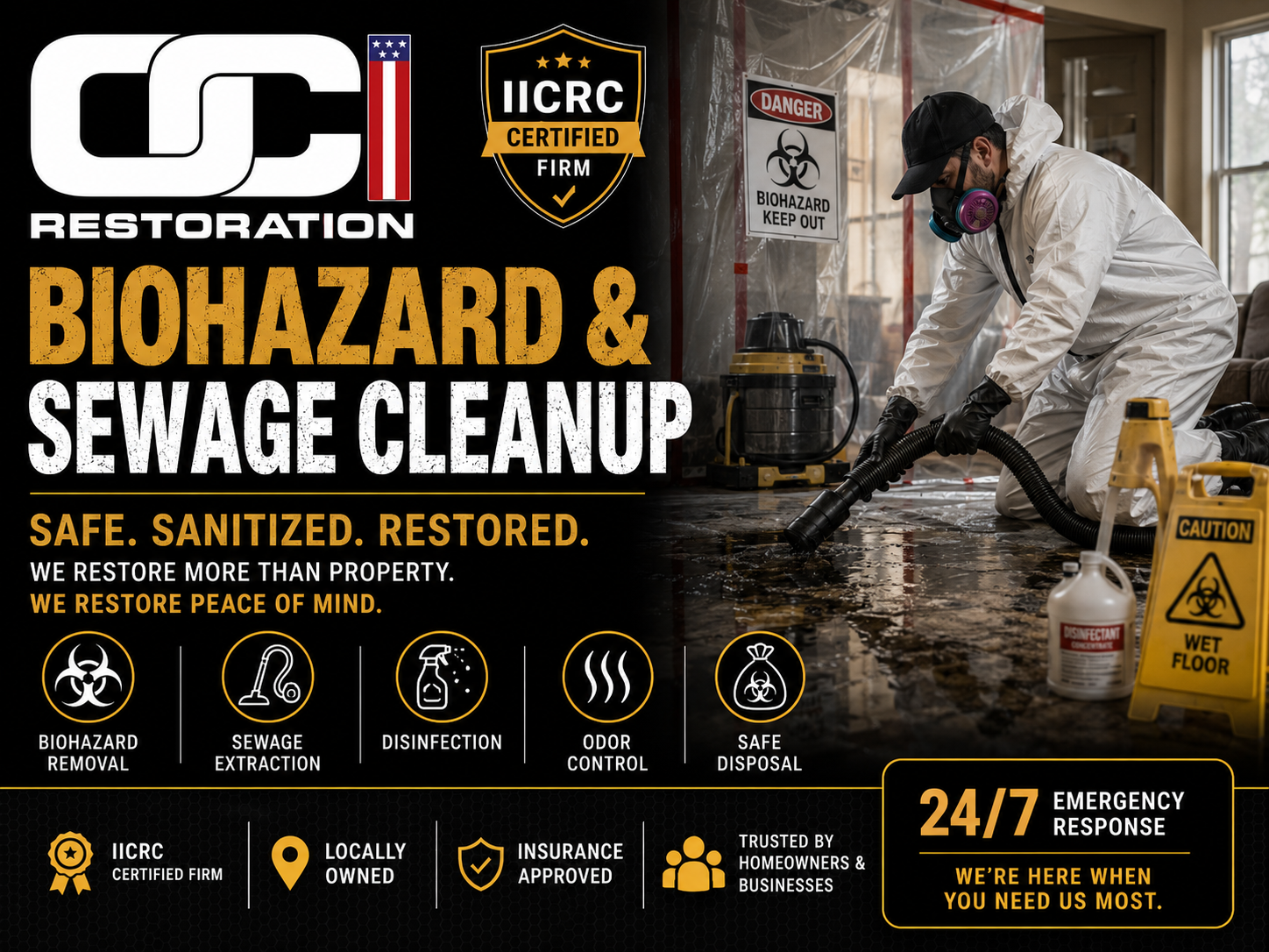 Biohazard & Sewage Cleanup