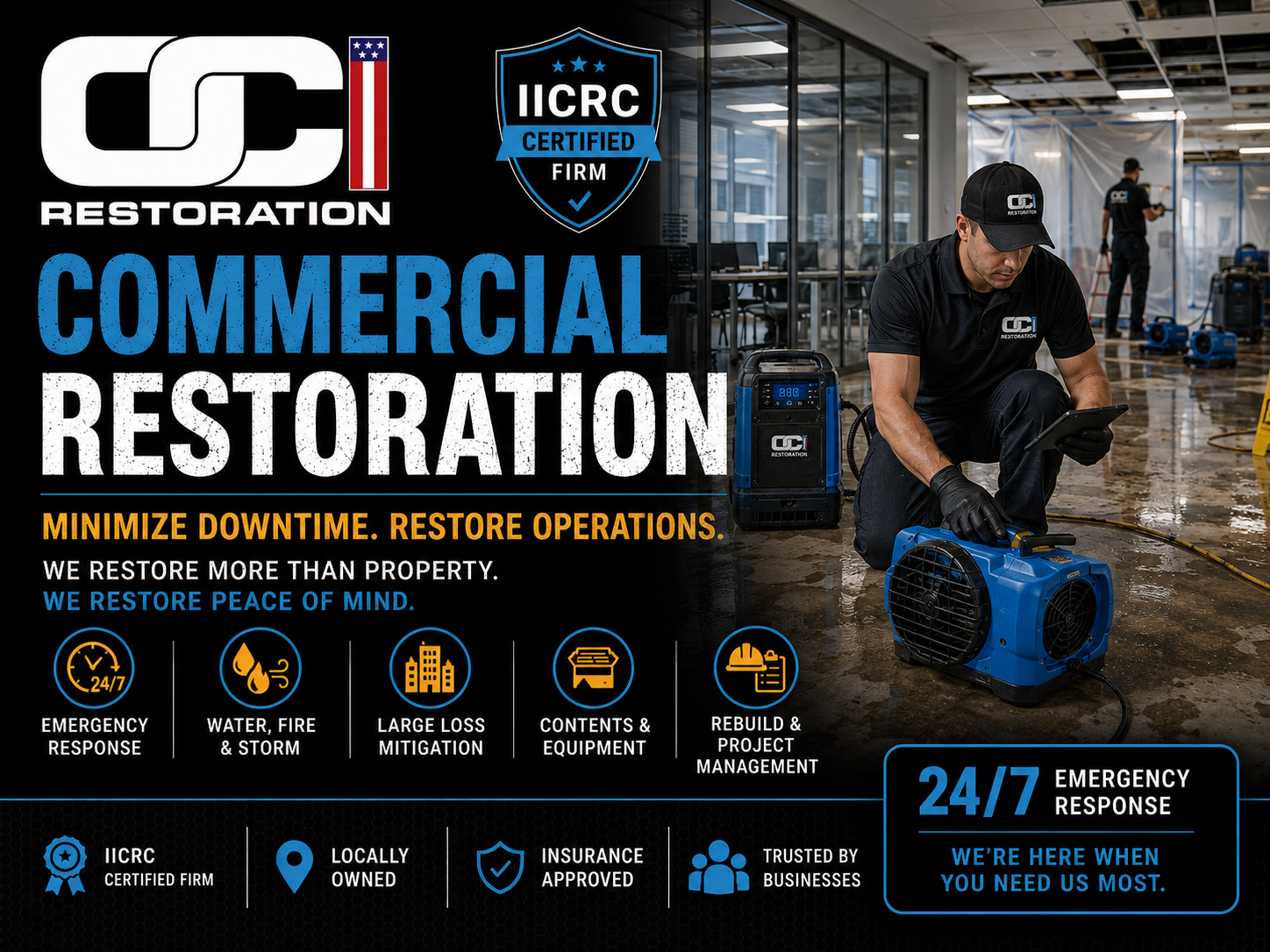 OCI Restoration Commercial Restoration — Minimize Downtime, Restore Operations