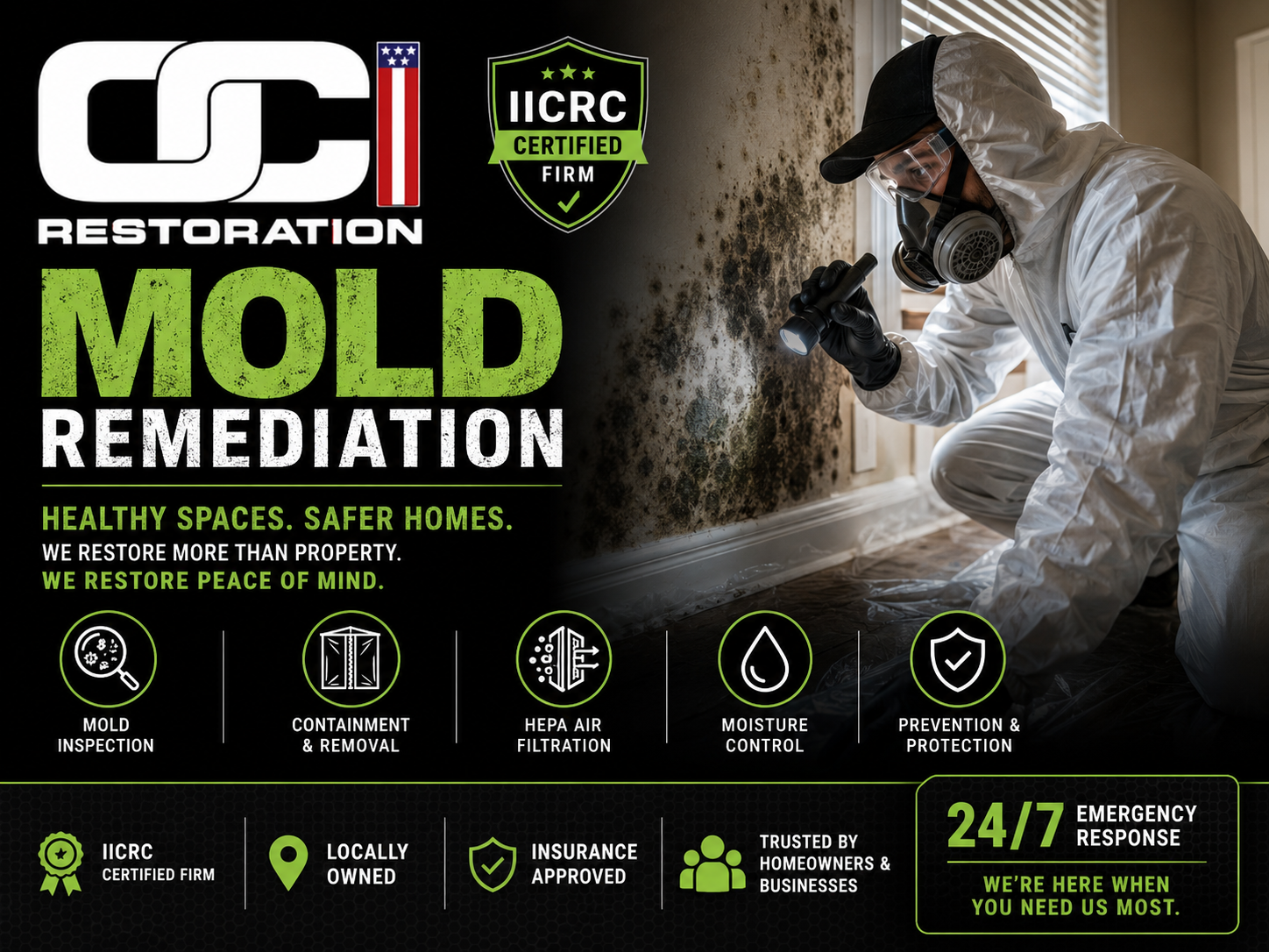 OCI Restoration Mold Remediation — Healthy Spaces, Safer Air, Restored